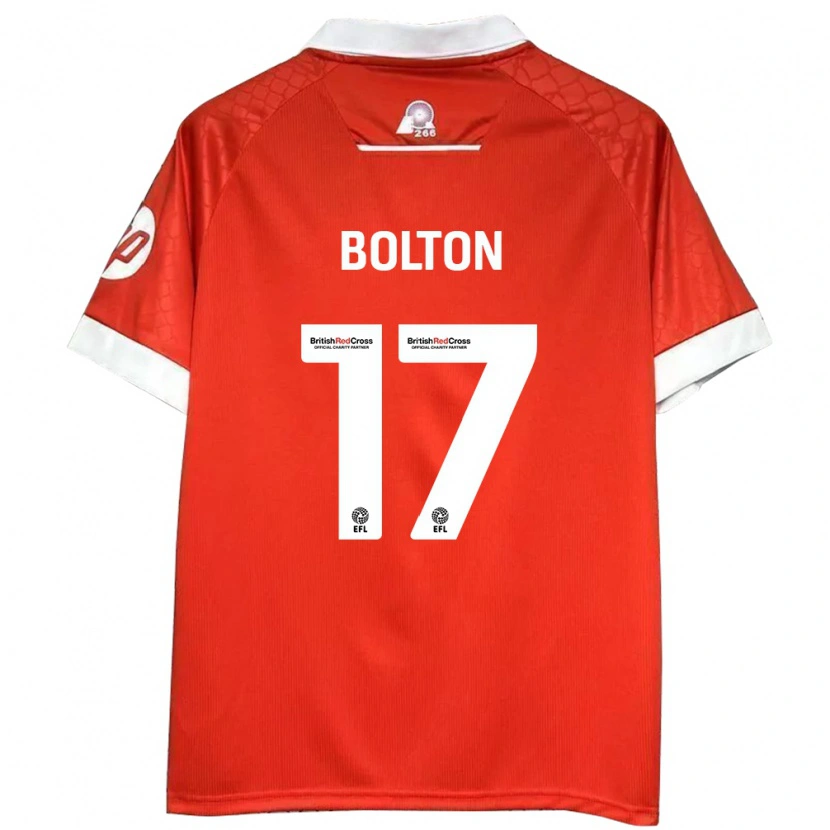 Danxen Kinder Luke Bolton #17 Rot Weiß Heimtrikot Trikot 2024/25 T-Shirt