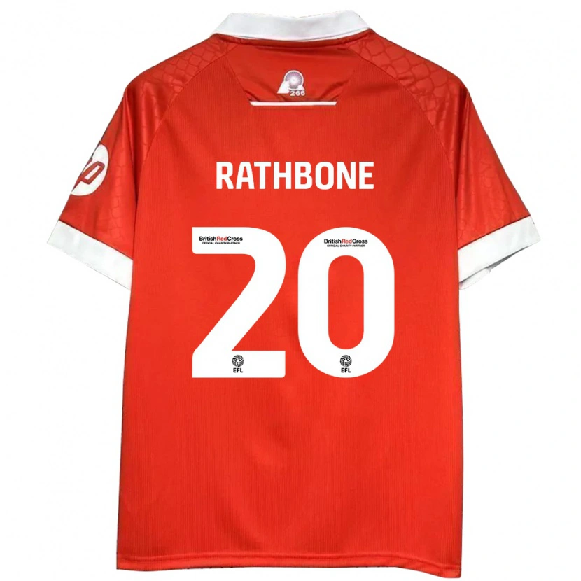 Danxen Kinder Ollie Rathbone #20 Rot Weiß Heimtrikot Trikot 2024/25 T-Shirt