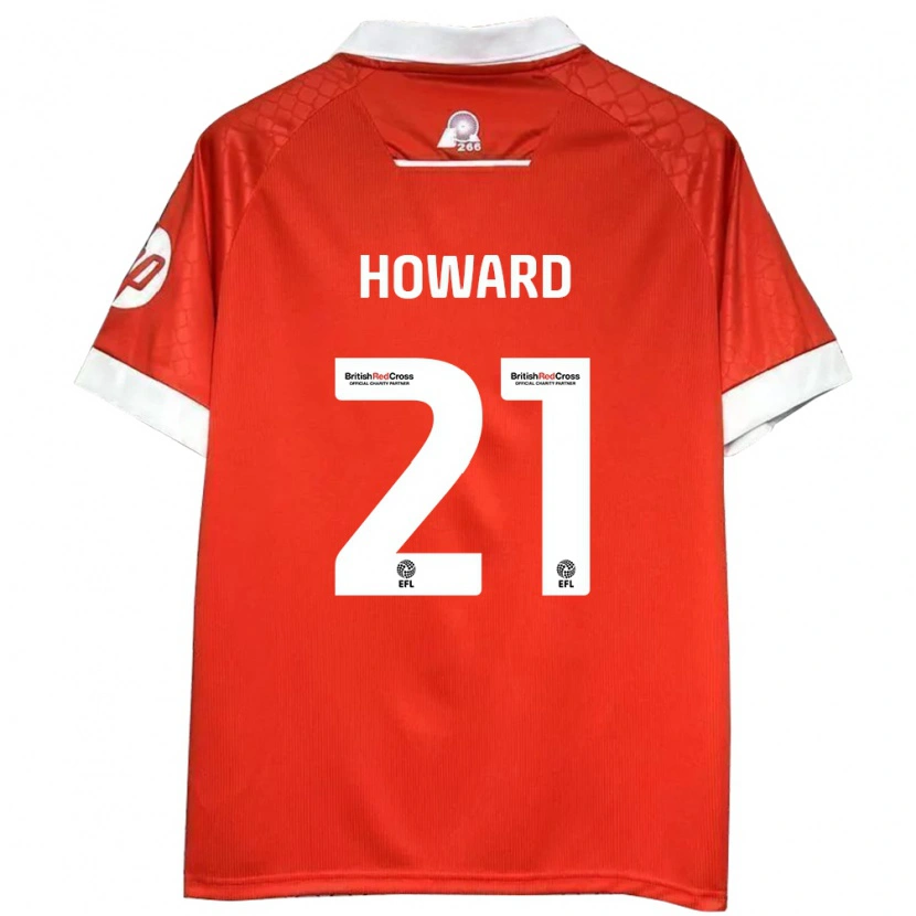 Danxen Kinder Mark Howard #21 Rot Weiß Heimtrikot Trikot 2024/25 T-Shirt