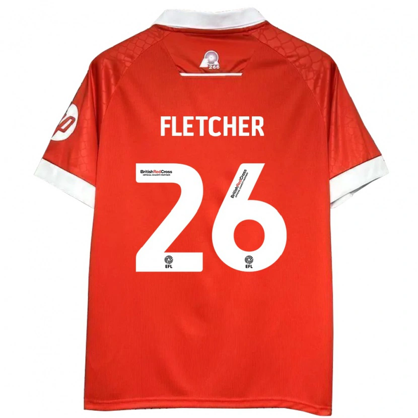 Danxen Kinder Steven Fletcher #26 Rot Weiß Heimtrikot Trikot 2024/25 T-Shirt