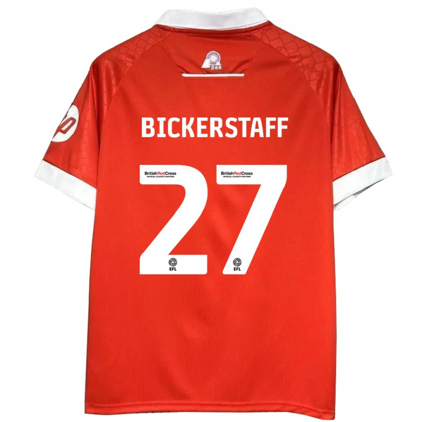 Danxen Kinder Jake Bickerstaff #27 Rot Weiß Heimtrikot Trikot 2024/25 T-Shirt