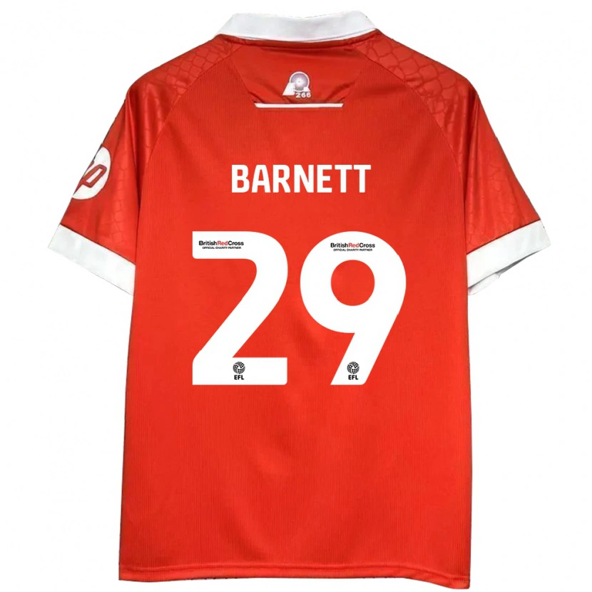 Danxen Kinder Ryan Barnett #29 Rot Weiß Heimtrikot Trikot 2024/25 T-Shirt