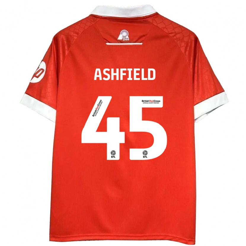 Danxen Kinder Harry Ashfield #45 Rot Weiß Heimtrikot Trikot 2024/25 T-Shirt