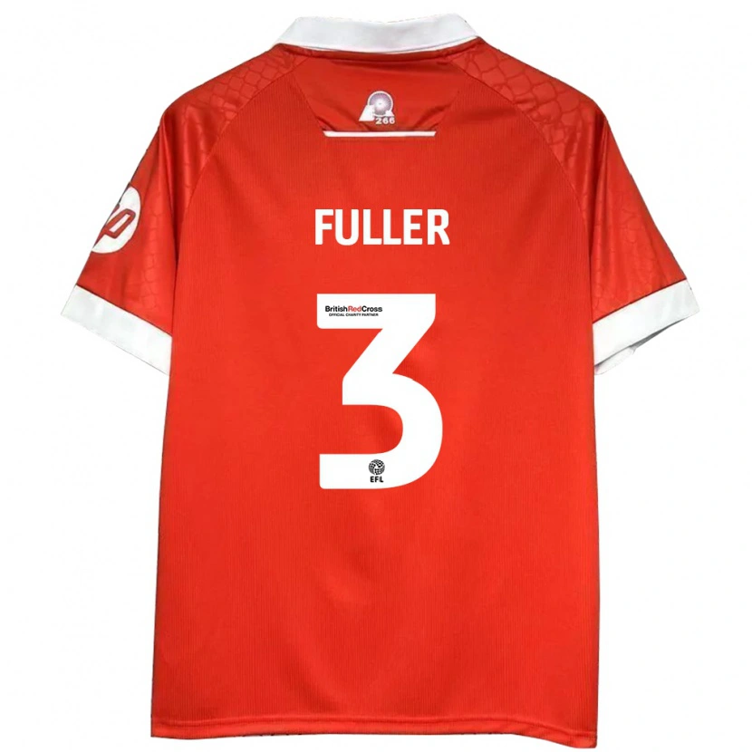 Danxen Kinder Olivia Fuller #3 Rot Weiß Heimtrikot Trikot 2024/25 T-Shirt