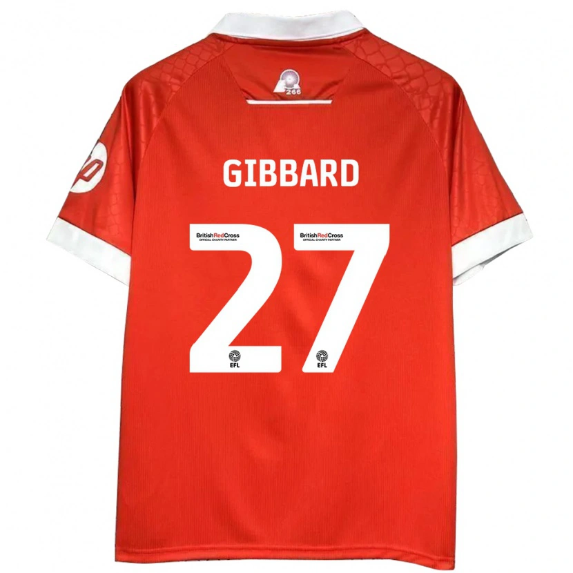 Danxen Kinder Mari Gibbard #27 Rot Weiß Heimtrikot Trikot 2024/25 T-Shirt