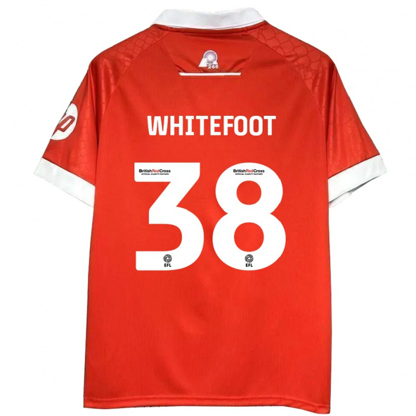 Danxen Kinder Lily Whitefoot #38 Rot Weiß Heimtrikot Trikot 2024/25 T-Shirt