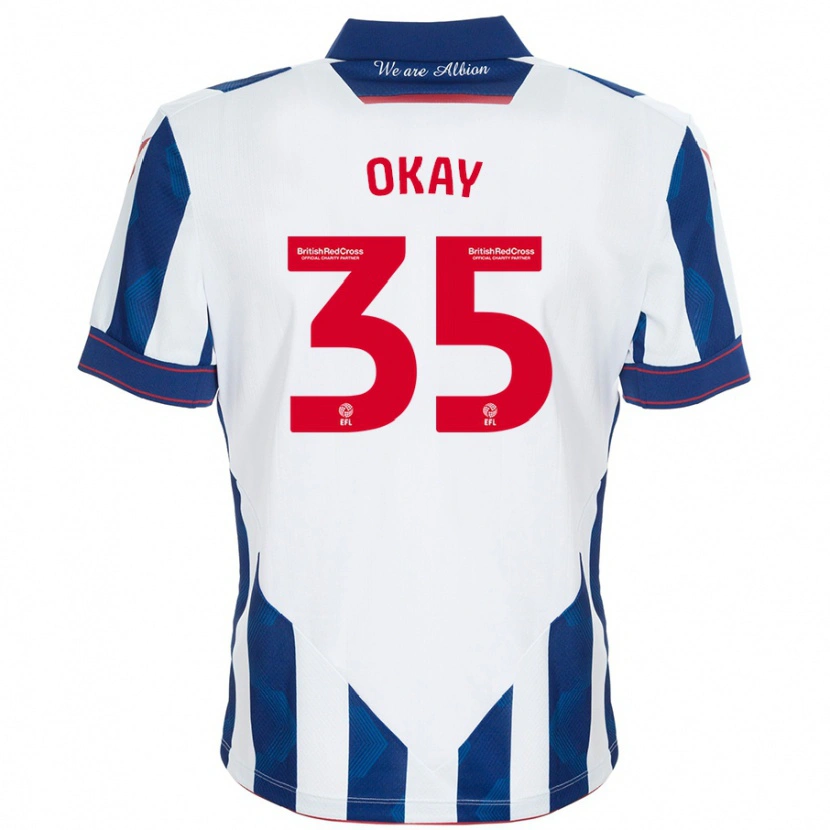 Danxen Kinder Okay Yokuşlu #35 Weiß Dunkelblau Heimtrikot Trikot 2024/25 T-Shirt