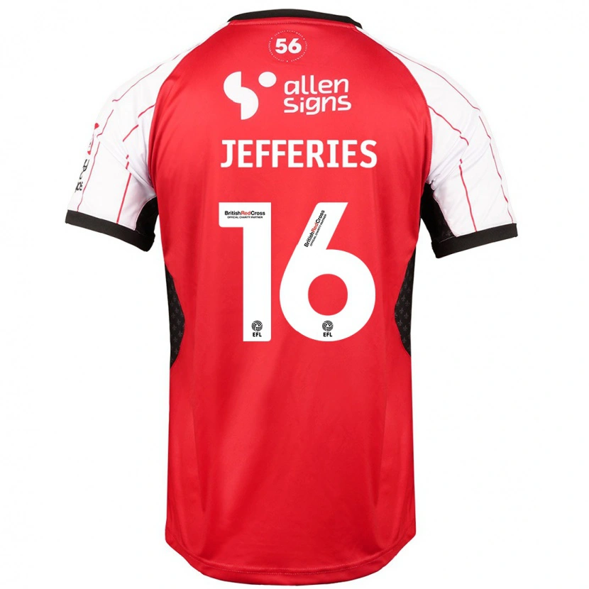 Danxen Kinder Dom Jefferies #16 Weiß Heimtrikot Trikot 2024/25 T-Shirt