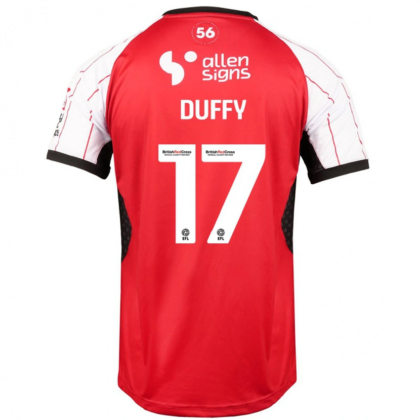 Danxen Kinder Dylan Duffy #17 Weiß Heimtrikot Trikot 2024/25 T-Shirt