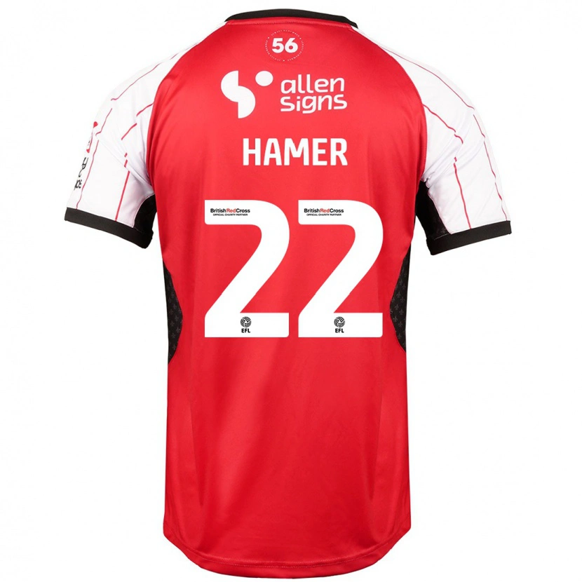 Danxen Kinder Tom Hamer #22 Weiß Heimtrikot Trikot 2024/25 T-Shirt