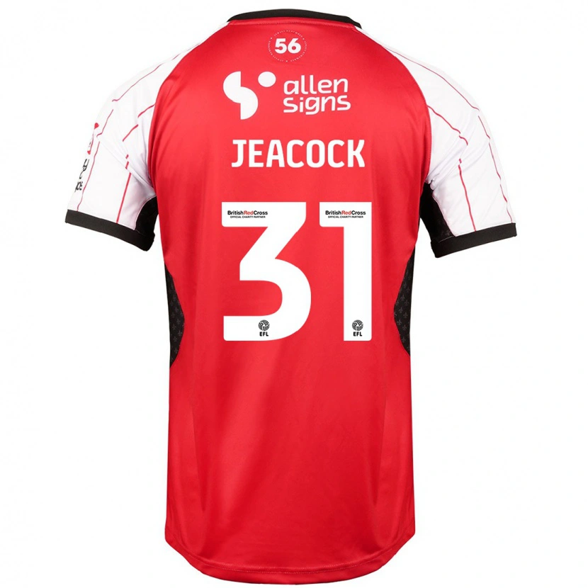 Danxen Kinder Zach Jeacock #31 Weiß Heimtrikot Trikot 2024/25 T-Shirt