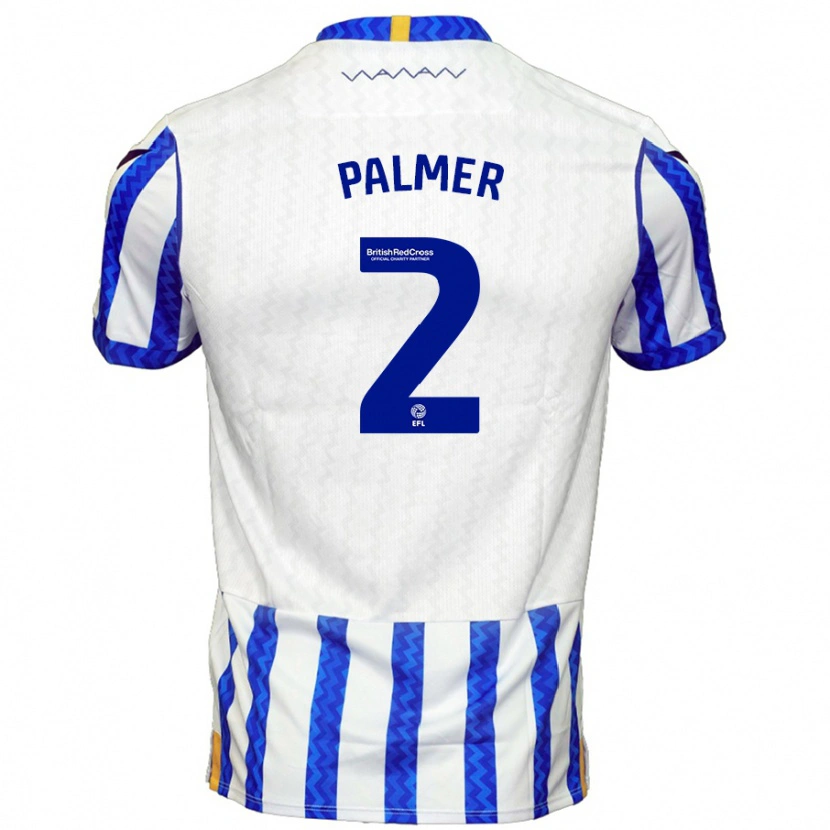 Danxen Kinder Liam Palmer #2 Blau Weiß Heimtrikot Trikot 2024/25 T-Shirt