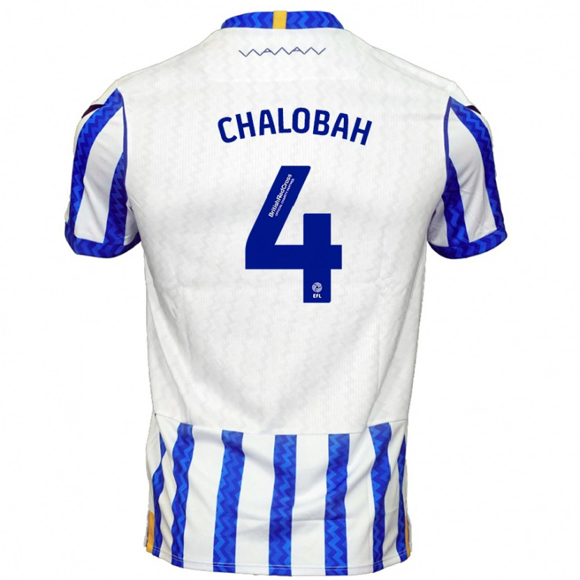 Danxen Kinder Nathaniel Chalobah #4 Blau Weiß Heimtrikot Trikot 2024/25 T-Shirt