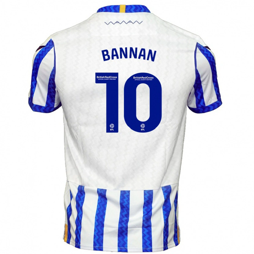 Danxen Kinder Barry Bannan #10 Blau Weiß Heimtrikot Trikot 2024/25 T-Shirt