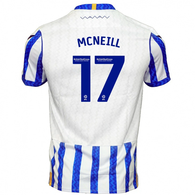 Danxen Kinder Charlie Mcneill #17 Blau Weiß Heimtrikot Trikot 2024/25 T-Shirt