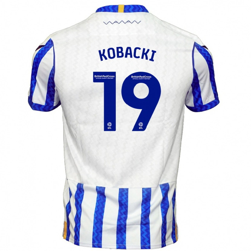 Danxen Kinder Olaf Kobacki #19 Blau Weiß Heimtrikot Trikot 2024/25 T-Shirt