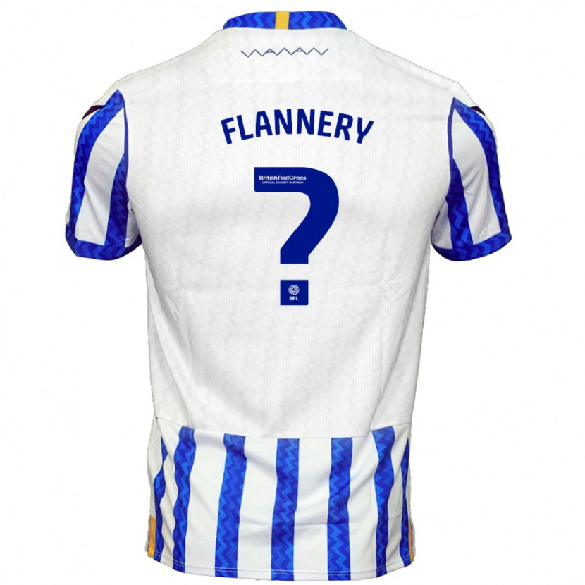 Danxen Kinder Cian Flannery #0 Blau Weiß Heimtrikot Trikot 2024/25 T-Shirt