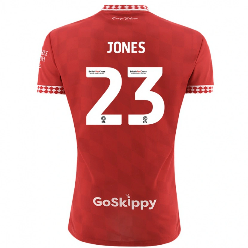 Danxen Kinder Carrie Jones #23 Rot Heimtrikot Trikot 2024/25 T-Shirt