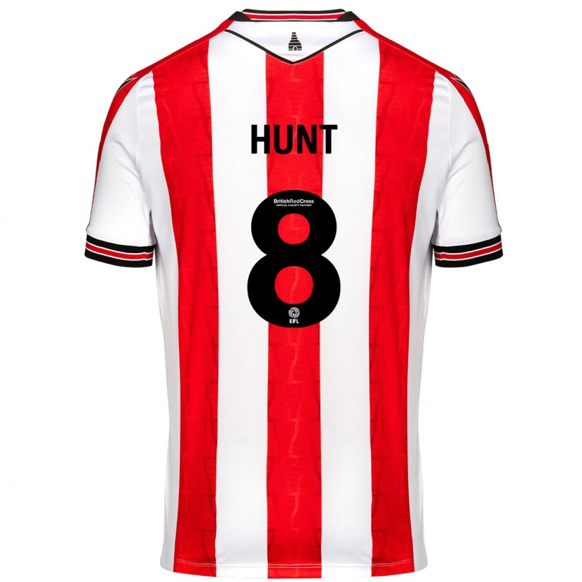 Danxen Kinder Abby Hunt #8 Rot Weiß Heimtrikot Trikot 2024/25 T-Shirt