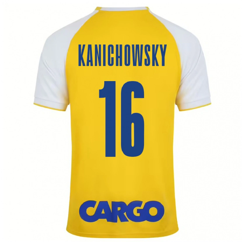 Danxen Kinder Gabi Kanichowsky #16 Gelb Weiß Heimtrikot Trikot 2024/25 T-Shirt