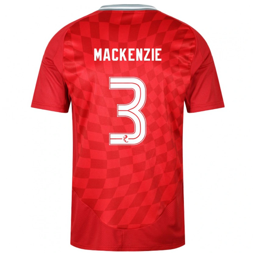 Danxen Kinder Jack Mackenzie #3 Rot Heimtrikot Trikot 2024/25 T-Shirt