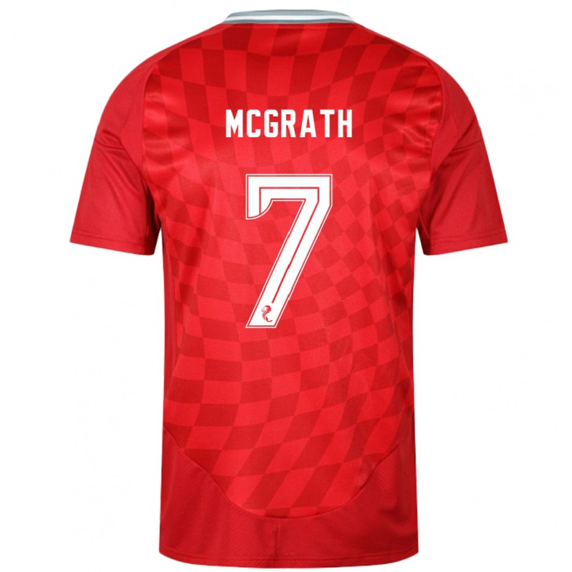 Danxen Kinder Jamie Mcgrath #7 Rot Heimtrikot Trikot 2024/25 T-Shirt