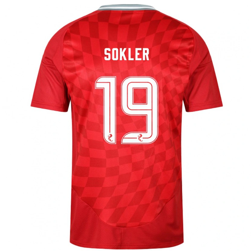 Danxen Kinder Ester Sokler #19 Rot Heimtrikot Trikot 2024/25 T-Shirt