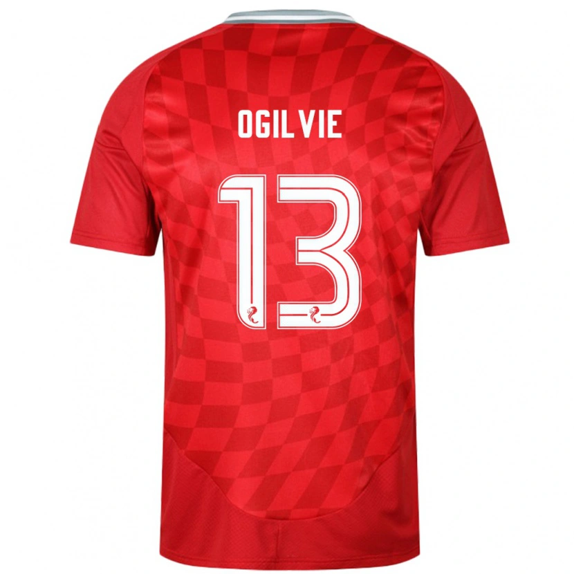 Danxen Kinder Francesca Ogilvie #13 Rot Heimtrikot Trikot 2024/25 T-Shirt