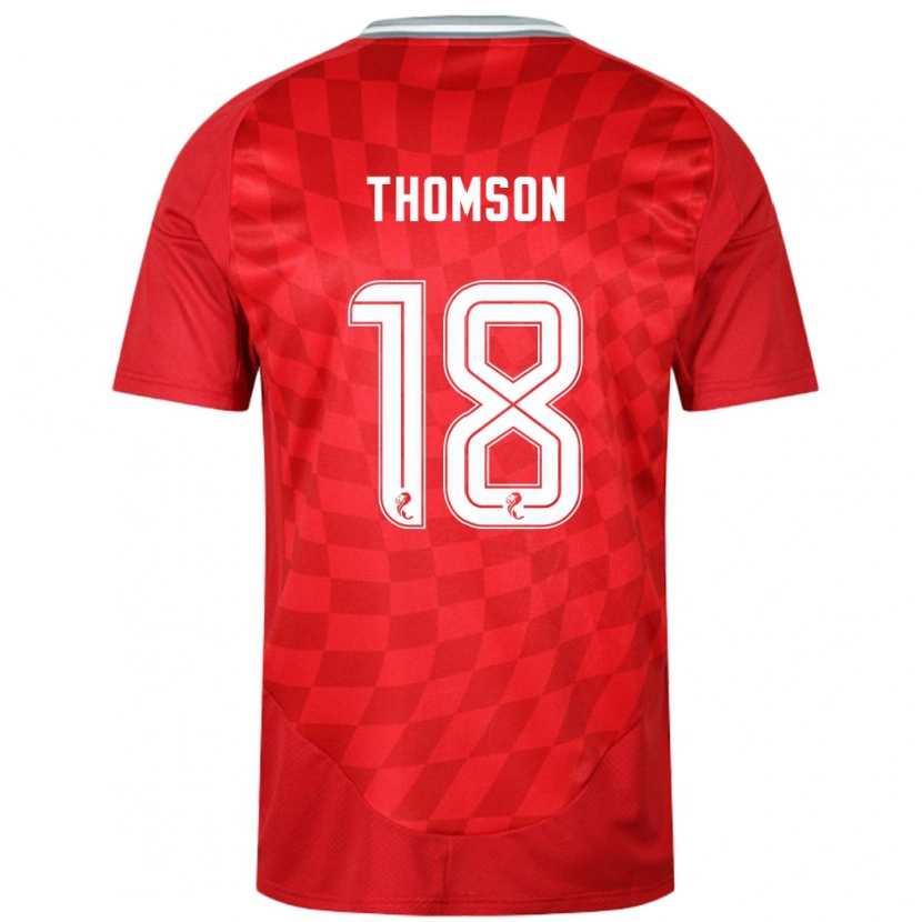 Danxen Kinder Eva Thomson #18 Rot Heimtrikot Trikot 2024/25 T-Shirt