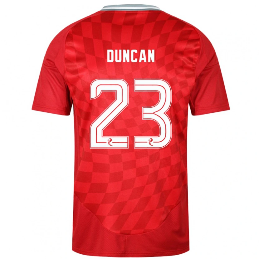 Danxen Kinder Ryan Duncan #23 Rot Heimtrikot Trikot 2024/25 T-Shirt