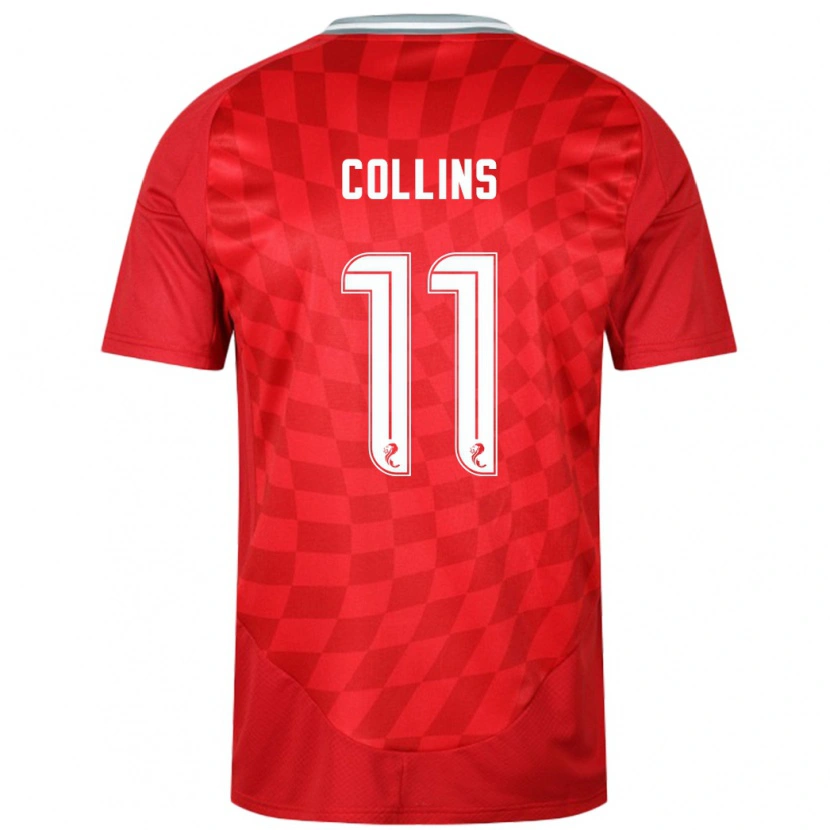 Danxen Kinder Bailley Collins #11 Rot Heimtrikot Trikot 2024/25 T-Shirt