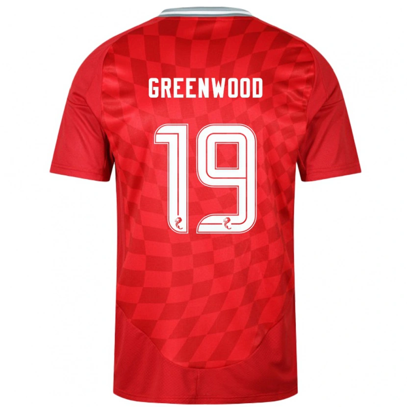 Danxen Kinder Brodie Greenwood #19 Rot Heimtrikot Trikot 2024/25 T-Shirt