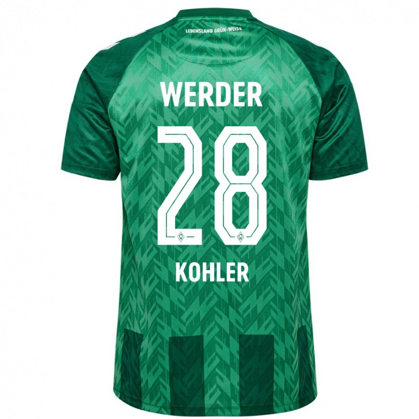 Danxen Kinder Ethan Kohler #28 Grün Heimtrikot Trikot 2024/25 T-Shirt