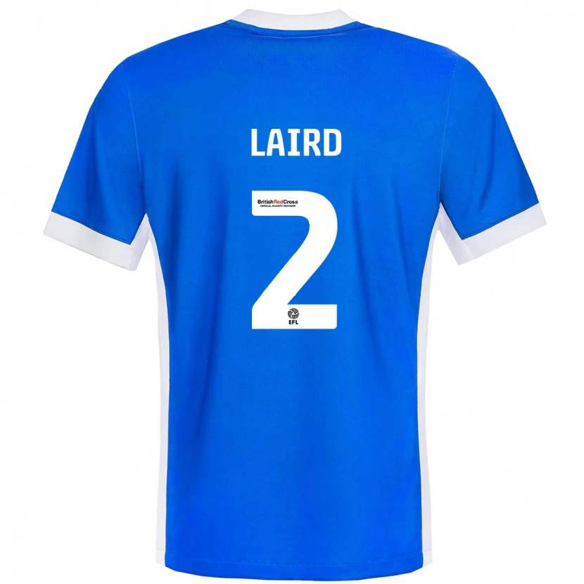 Danxen Kinder Ethan Laird #2 Blau Weiß Heimtrikot Trikot 2024/25 T-Shirt