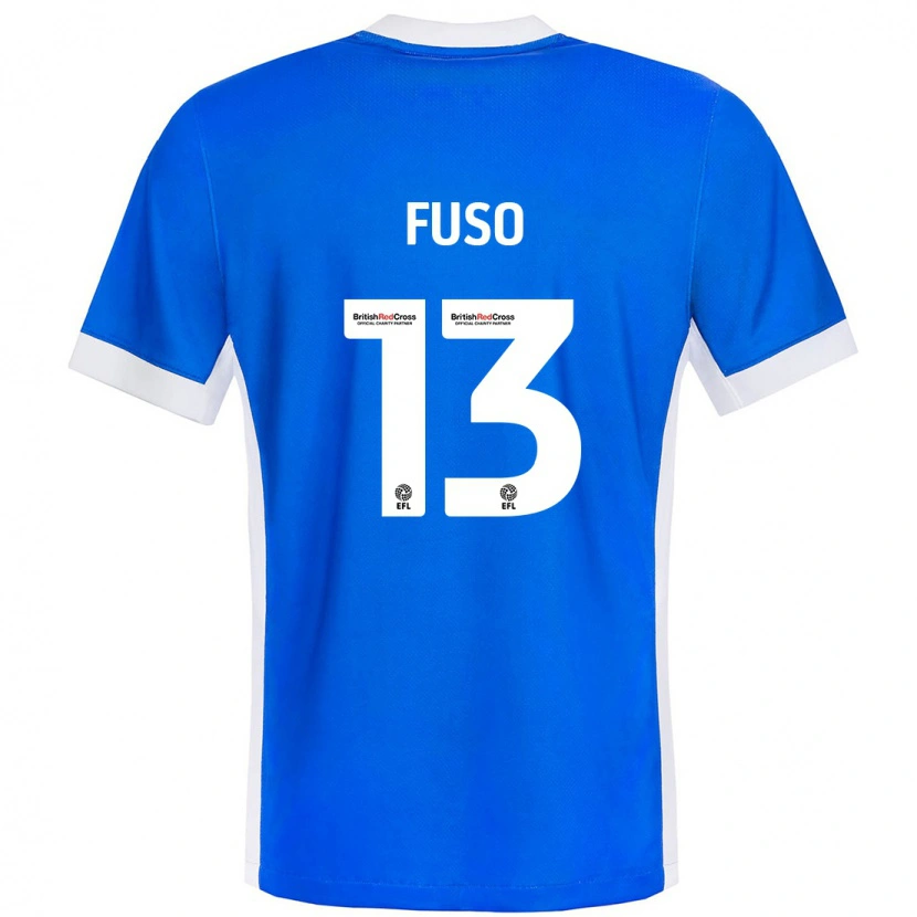 Danxen Kinder Ivana Fuso #13 Blau Weiß Heimtrikot Trikot 2024/25 T-Shirt