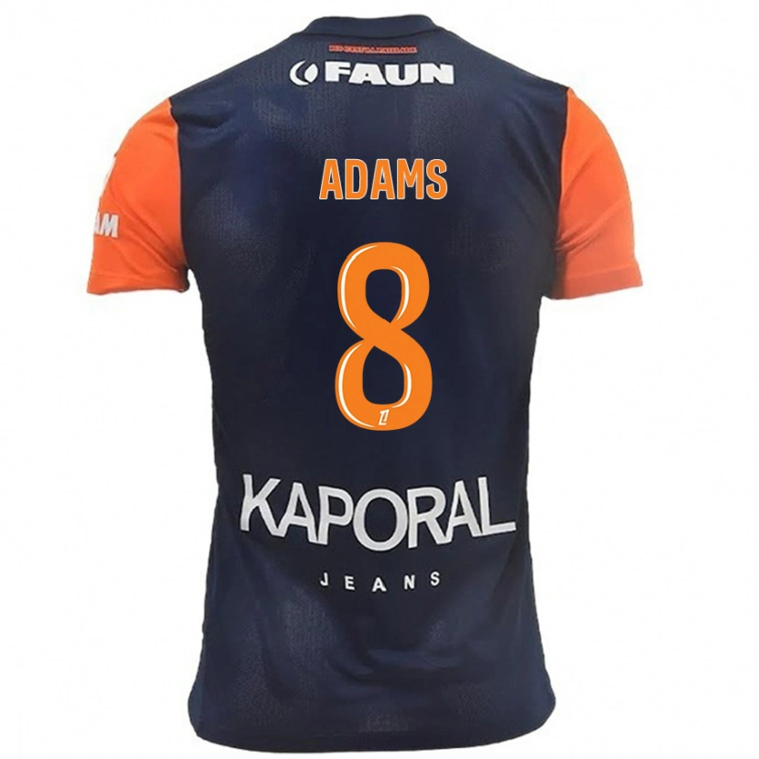 Danxen Kinder Akor Adams #8 Marineblau Orange Heimtrikot Trikot 2024/25 T-Shirt