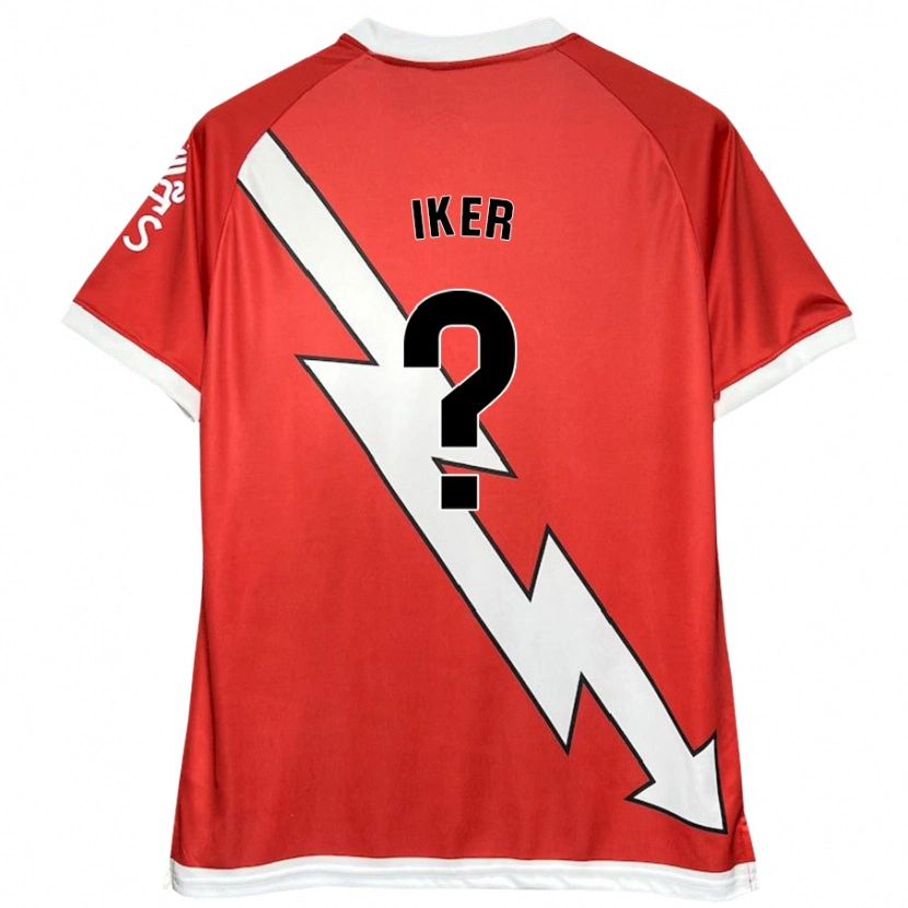 Danxen Kinder Iker Navarro #0 Weiß Rot Heimtrikot Trikot 2024/25 T-Shirt