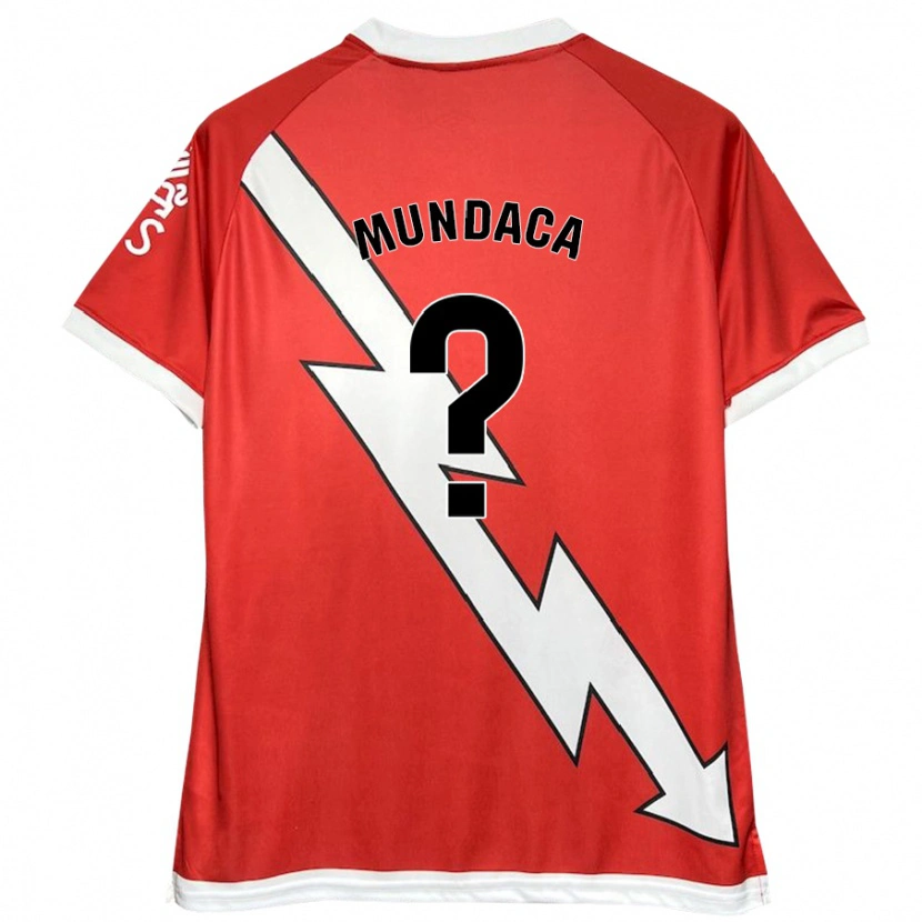 Danxen Kinder Rodrigo Mundaca #0 Weiß Rot Heimtrikot Trikot 2024/25 T-Shirt