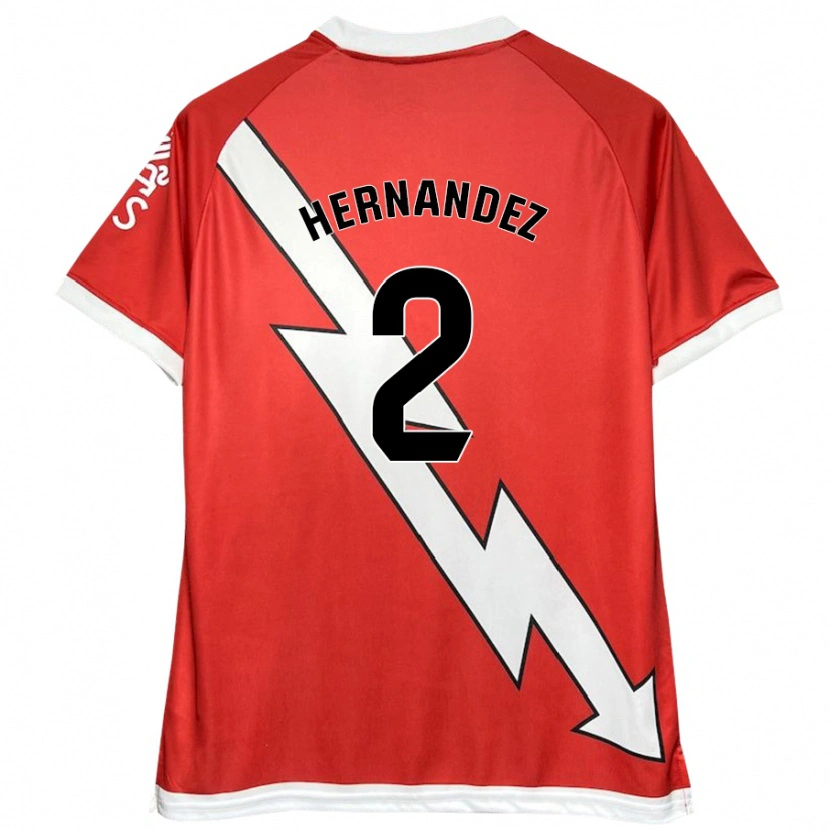 Danxen Kinder Marco Hernández #2 Weiß Rot Heimtrikot Trikot 2024/25 T-Shirt