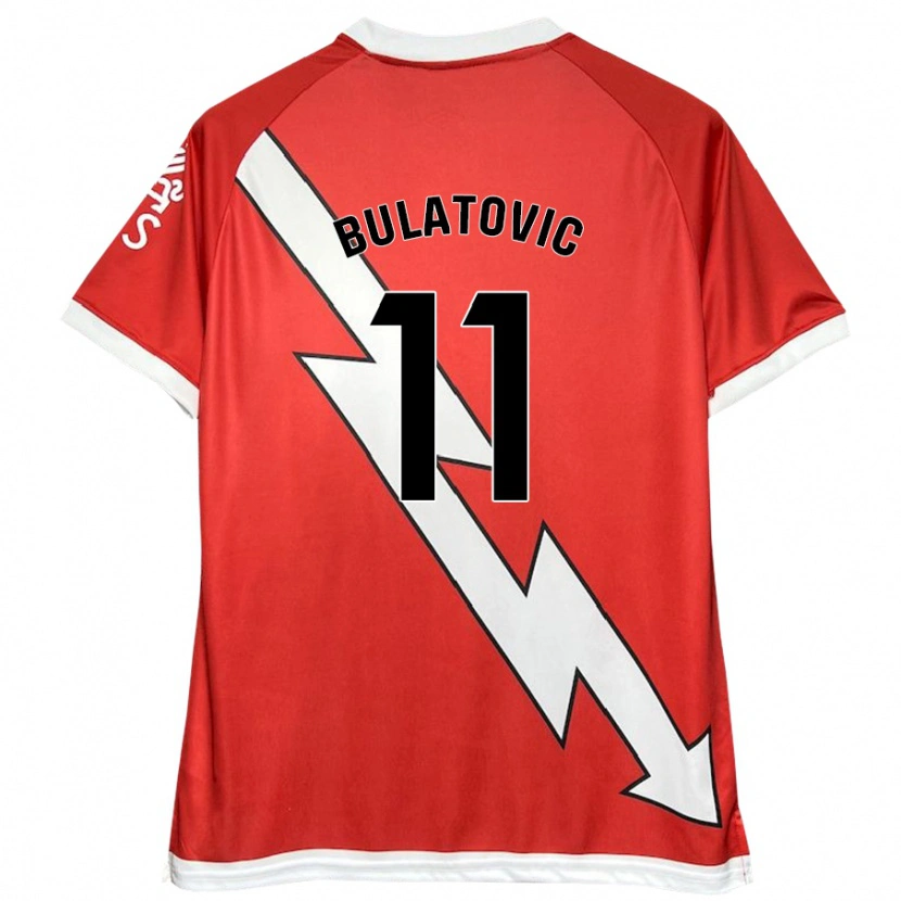 Danxen Kinder Slađana Bulatović #11 Weiß Rot Heimtrikot Trikot 2024/25 T-Shirt