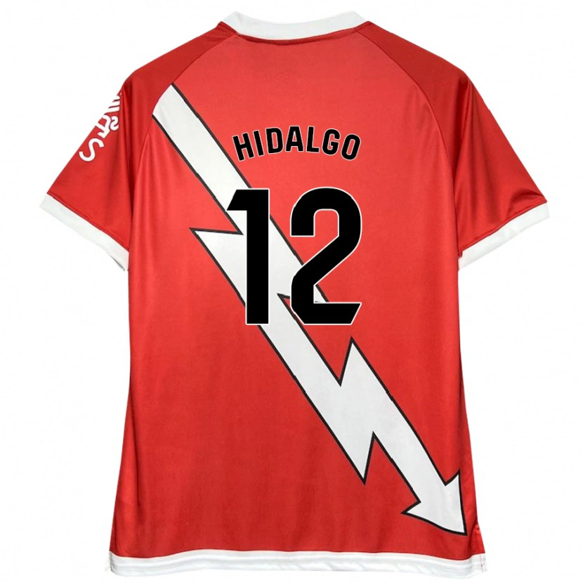 Danxen Kinder Patri Hidalgo #12 Weiß Rot Heimtrikot Trikot 2024/25 T-Shirt