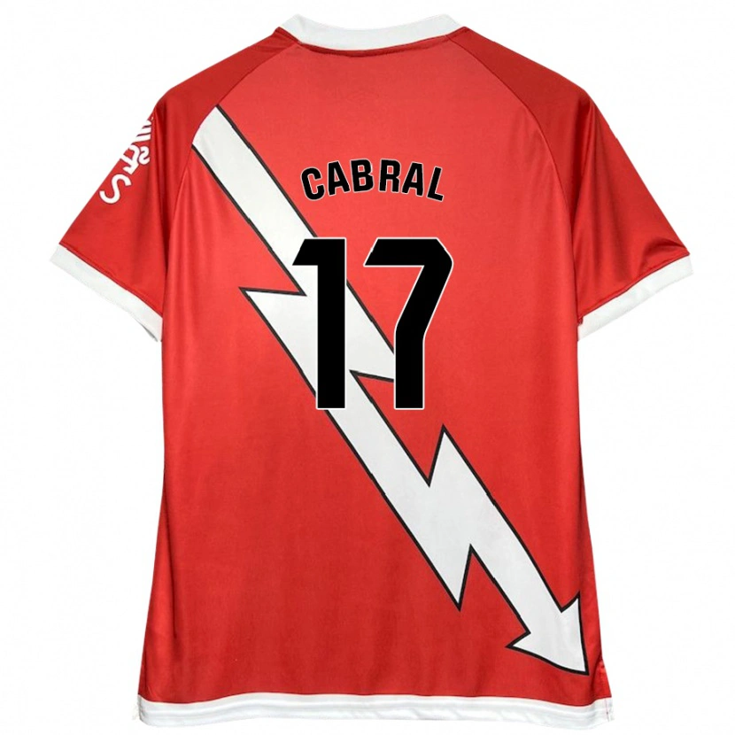 Danxen Kinder Millene Cabral #17 Weiß Rot Heimtrikot Trikot 2024/25 T-Shirt