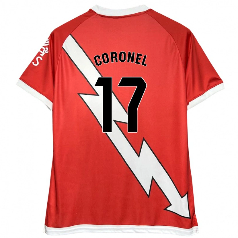 Danxen Kinder Mariela Del Carmen Coronel #17 Weiß Rot Heimtrikot Trikot 2024/25 T-Shirt