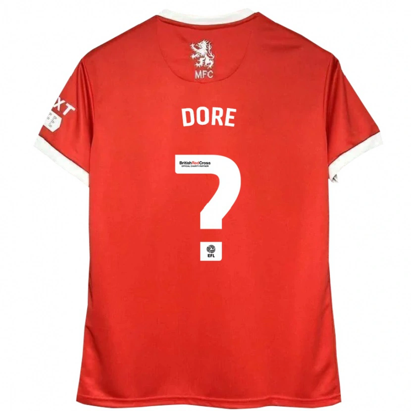 Danxen Kinder Addis Dore #0 Rot Weiß Heimtrikot Trikot 2024/25 T-Shirt