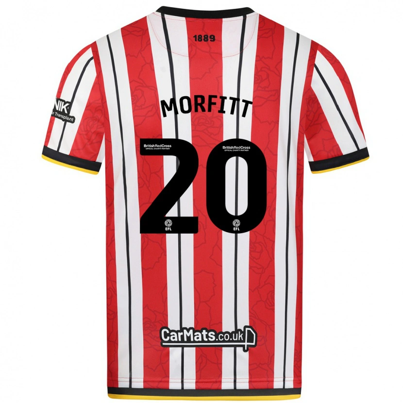 Danxen Kinder Izzy Morfitt #20 Rot Weiße Streifen Heimtrikot Trikot 2024/25 T-Shirt