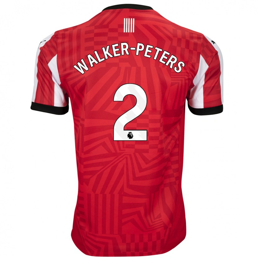 Danxen Kinder Kyle Walker-Peters #2 Rot Weiß Heimtrikot Trikot 2024/25 T-Shirt