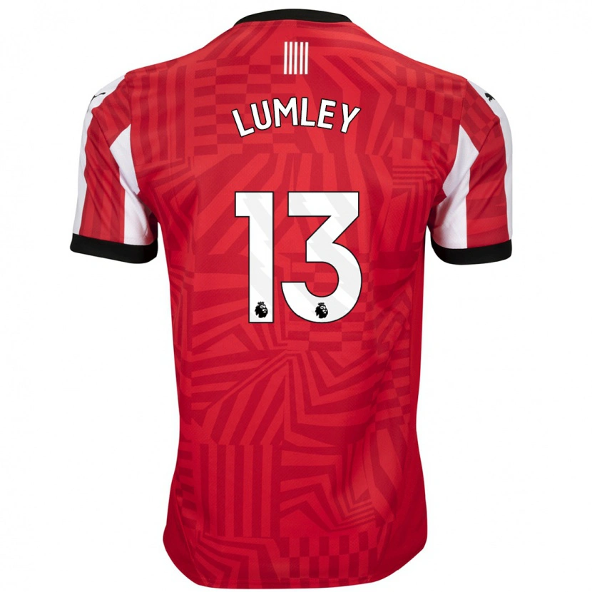 Danxen Kinder Joe Lumley #13 Rot Weiß Heimtrikot Trikot 2024/25 T-Shirt