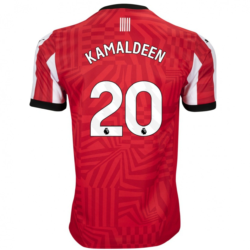 Danxen Kinder Kamaldeen Sulemana #20 Rot Weiß Heimtrikot Trikot 2024/25 T-Shirt