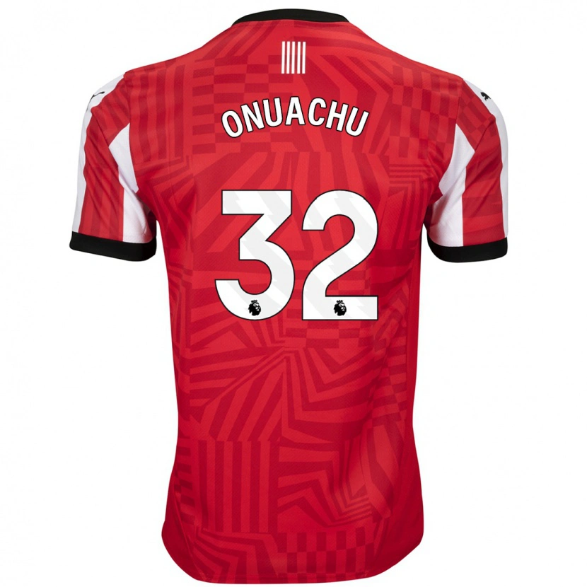 Danxen Kinder Paul Onuachu #32 Rot Weiß Heimtrikot Trikot 2024/25 T-Shirt