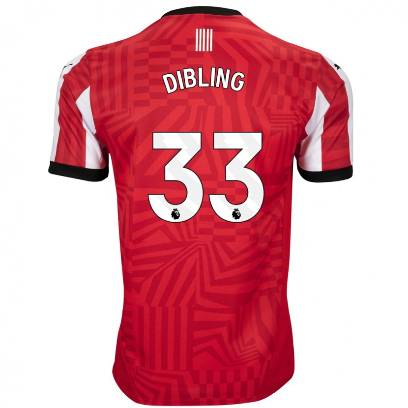 Danxen Kinder Tyler Dibling #33 Rot Weiß Heimtrikot Trikot 2024/25 T-Shirt